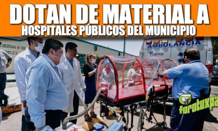 DOTAN DE MATERIAL A HOSPITALES PÚBLICOS DEL MUNICIPIO