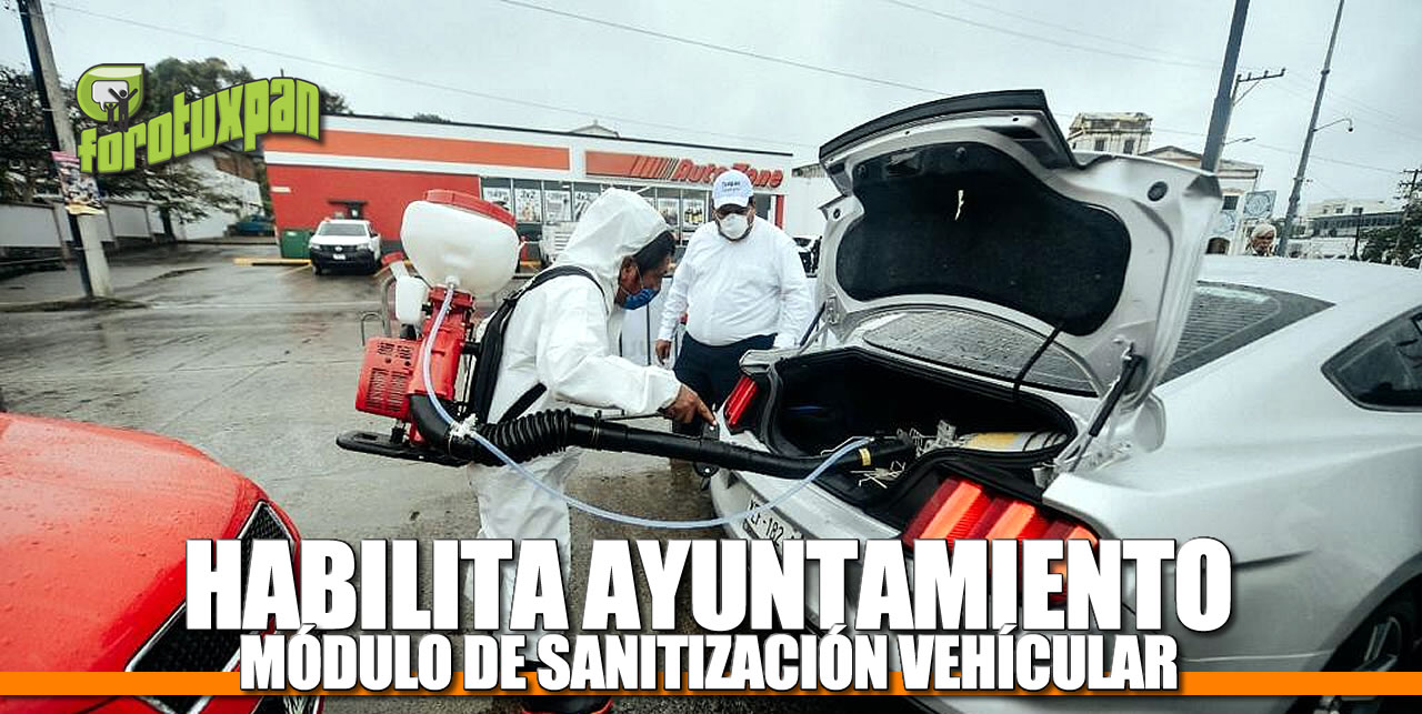 HABILITA AYUNTAMIENTO MÓDULO DE SANITIZACIÓN VEHICULAR
