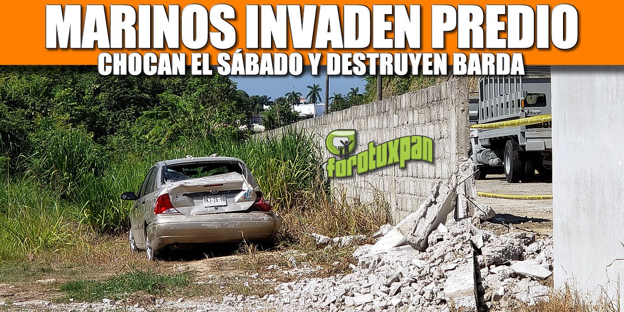 MARINOS INVADEN PREDIO, CHOCAN Y DESTRUYEN BARDA