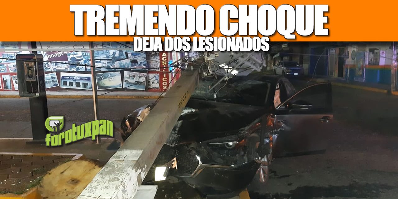TREMENDO CHOQUE DEJA DOS LESIONADOS