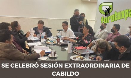 SE CELEBRÓ SESIÓN EXTRAORDINARIA DE CABILDO