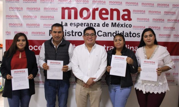 Registra Morena ante el OPLE sus candidaturas para elecciones extraordinarias