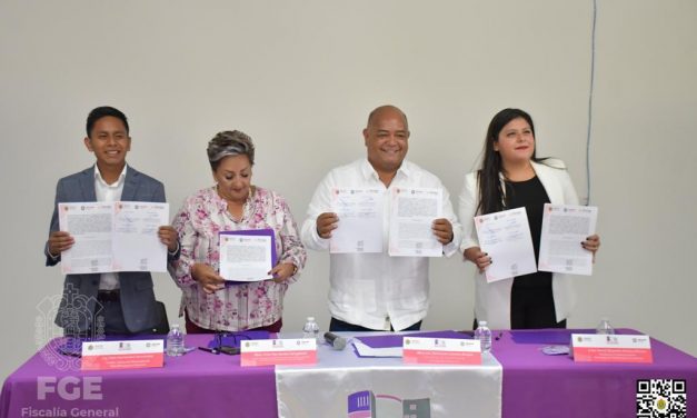 FGE asistió a la firma del Convenio entre CEJUM y el H. Ayuntamiento de San Andrés Tlalnehuayocan