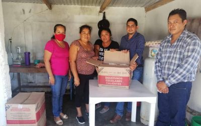 Tamiahua: Entrega de apoyos sociales en Venustiano Carranza