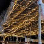 Tamiahua: Instalación de la iluminación para los eventos navideños