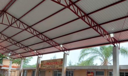 Tamiahua: Construcción de techado en escuela primaria en La Guásima