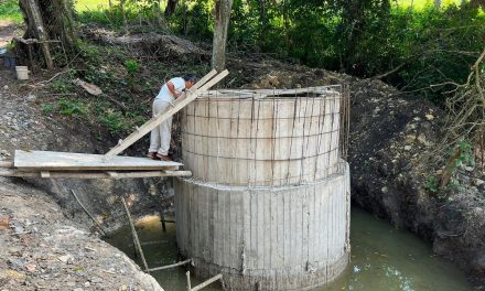 Tamiahua: Continúan los trabajos de construcción del Sistema de Agua Entubada en El Progreso