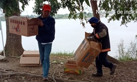 Protección Civil rescató iguanas del Santuario que entraron en letargo por las bajas temperaturas