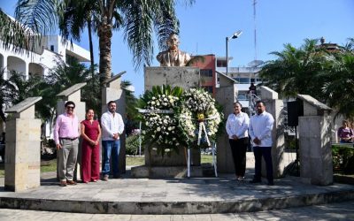 Se conmemoró el 217 Aniversario del Natalicio de Benito Juárez García, el “Benemérito de las Américas”