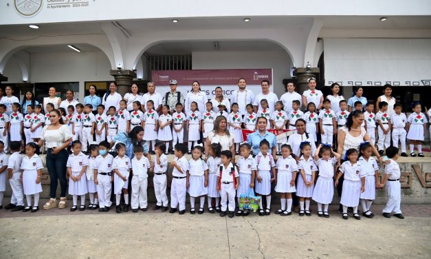 Participa Jardín de Niños “Francisca Cano” en Lunes Cívico