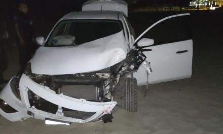 Vehículo sospechoso de accidente en Tuxpan es asegurado por los polimarinos